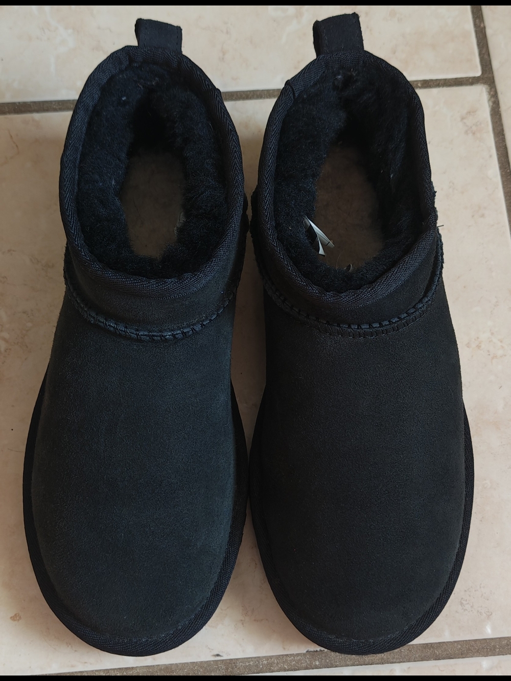 UGG Classic Ultra Mini In Black Women's Size 7
